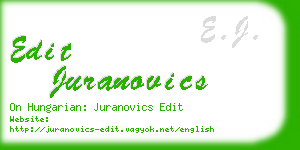 edit juranovics business card